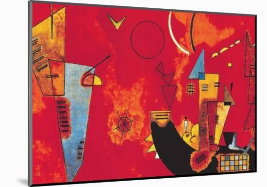 Mit und Gegen-Wassily Kandinsky-Mounted Art Print