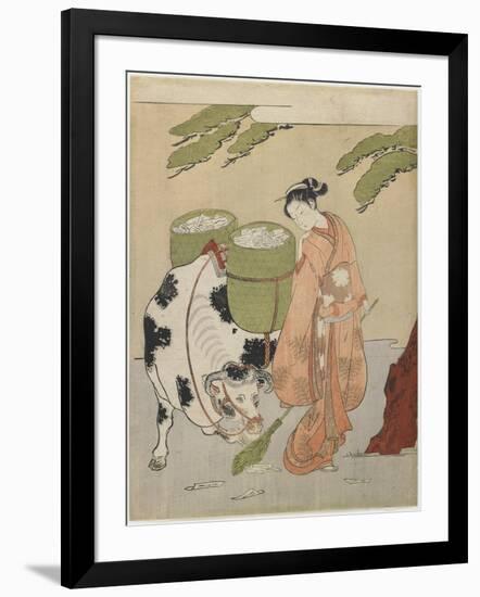 Mitate of an Oxherder, C. 1767-Suzuki Harunobu-Framed Giclee Print