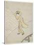 Mitate of Fujiwara No Teika's Poem Crossing the Sano, 1765-Suzuki Harunobu-Stretched Canvas
