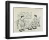 (Mitate of Matsukaze and Murasame), C. 1704-1706-Okumura Masanobu-Framed Giclee Print