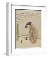 Mitate of Meng Zong, One of the Twenty-Four Paragons of Filial Piety, after 1765-Suzuki Harunobu-Framed Giclee Print