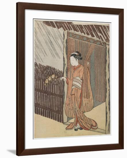 Mitate of the Poet O Ta Do Kan, 1766-1767-Suzuki Harunobu-Framed Giclee Print