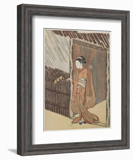 Mitate of the Poet O Ta Do Kan, 1766-1767-Suzuki Harunobu-Framed Giclee Print