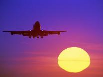 Airplane at Sunset-Mitch Diamond-Photographic Print