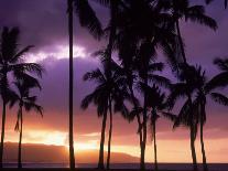 Sunset Beach Volleyball-Mitch Diamond-Photographic Print