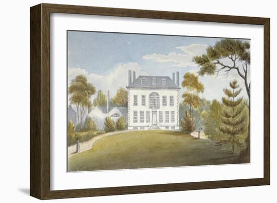 Mitcham Hall, Mitcham, Surrey, 1825-G Yates-Framed Giclee Print