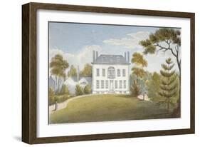 Mitcham Hall, Mitcham, Surrey, 1825-G Yates-Framed Giclee Print