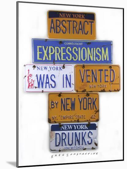 Mitchell Ny Drunks-Gregory Constantine-Mounted Giclee Print