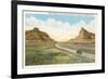 Mitchell Pass, Scottsbluff, Nebraska-null-Framed Premium Giclee Print