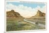 Mitchell Pass, Scottsbluff, Nebraska-null-Mounted Premium Giclee Print