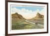 Mitchell Pass, Scottsbluff, Nebraska-null-Framed Art Print