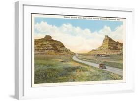 Mitchell Pass, Scottsbluff, Nebraska-null-Framed Art Print