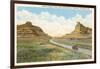 Mitchell Pass, Scottsbluff, Nebraska-null-Framed Art Print