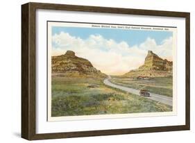 Mitchell Pass, Scottsbluff, Nebraska-null-Framed Art Print