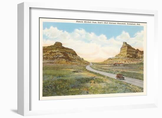 Mitchell Pass, Scottsbluff, Nebraska-null-Framed Art Print