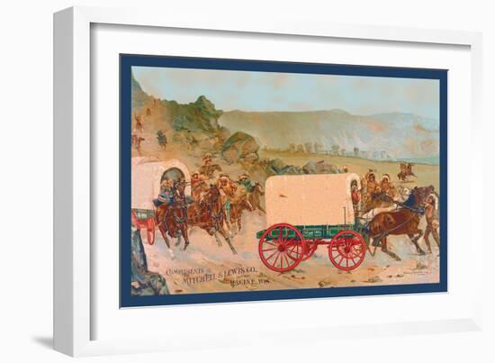 Mitchell Wagon Train-Gean Smith-Framed Art Print