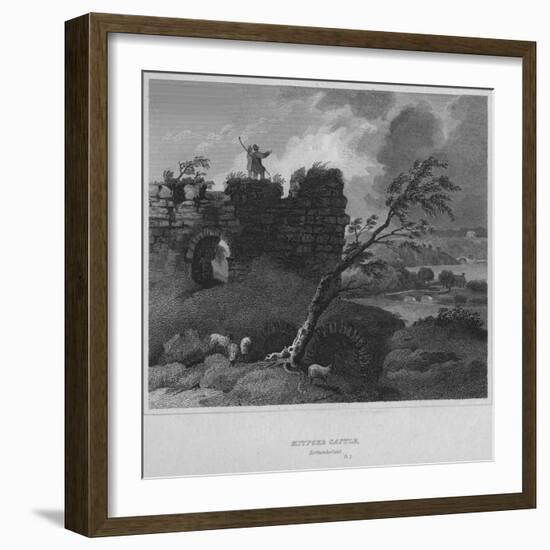 'Mitford Castle, Northumberland', 1814-John Greig-Framed Giclee Print