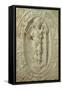 Mithraic Relief Representing a Youthful Divinity, Perhaps Aion-Roman-Framed Stretched Canvas