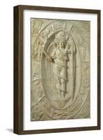 Mithraic Relief Representing a Youthful Divinity, Perhaps Aion-Roman-Framed Giclee Print