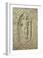 Mithraic Relief Representing a Youthful Divinity, Perhaps Aion-Roman-Framed Giclee Print