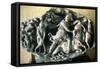 Mithras, Ancient Persian God of Light and Ruler of the Universe, Slaying the Bull, 100-150-null-Framed Stretched Canvas