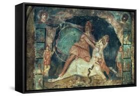 Mithras Killing The Bull-null-Framed Stretched Canvas