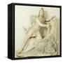 Mithras Sacrificing the Bull, Marble Relief, Roman, 2nd Century-null-Framed Stretched Canvas