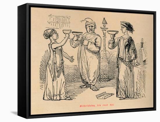 'Mithridates, his rash Act', 1852-John Leech-Framed Stretched Canvas