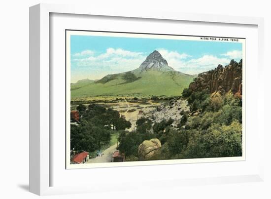 Mitre Peak, Alpine-null-Framed Art Print