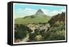 Mitre Peak, Alpine-null-Framed Stretched Canvas