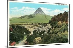 Mitre Peak, Alpine-null-Mounted Art Print