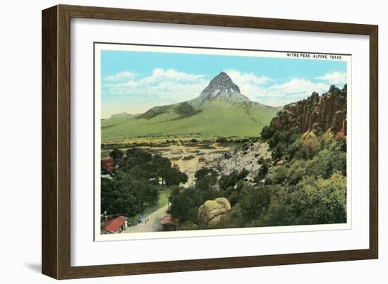 Mitre Peak, Alpine-null-Framed Premium Giclee Print