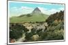 Mitre Peak, Alpine-null-Mounted Premium Giclee Print