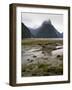 Mitre Peak, Estuary and Bay from Milford Sound; Fiordland National Park, New Zealand-Timothy Mulholland-Framed Photographic Print