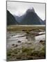 Mitre Peak, Estuary and Bay from Milford Sound; Fiordland National Park, New Zealand-Timothy Mulholland-Mounted Photographic Print