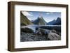 Mitre Peak Milford New Zealand-null-Framed Art Print