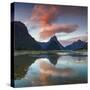 Mitre Peak, Milford Sound, Fiordland National Park, South Island, New Zealand-Doug Pearson-Stretched Canvas