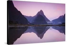 Mitre Peak, Milford Sound, Fiordland National Park, South Island, New Zealand-Doug Pearson-Stretched Canvas