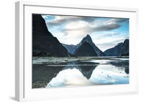 Mitre Peak, Milford Sound, Fiordland National Park, South Island, New Zealand-Doug Pearson-Framed Photographic Print