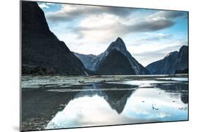 Mitre Peak, Milford Sound, Fiordland National Park, South Island, New Zealand-Doug Pearson-Mounted Photographic Print