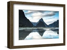 Mitre Peak, Milford Sound, Fiordland National Park, South Island, New Zealand-Doug Pearson-Framed Photographic Print