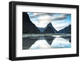 Mitre Peak, Milford Sound, Fiordland National Park, South Island, New Zealand-Doug Pearson-Framed Photographic Print