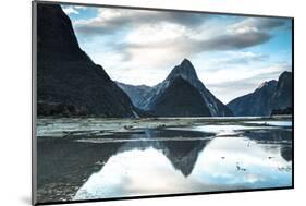 Mitre Peak, Milford Sound, Fiordland National Park, South Island, New Zealand-Doug Pearson-Mounted Photographic Print