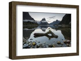 Mitre Peak, Milford Sound, Fiordland National Park, South Island, New Zealand-Ed Rhodes-Framed Photographic Print