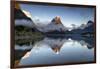 Mitre Peak reflected at Milford Sound, Fiordland National Park, South Island, New Zealand-Ed Rhodes-Framed Photographic Print