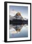 Mitre Peak reflected at Milford Sound, Fiordland National Park, South Island, New Zealand-Ed Rhodes-Framed Photographic Print