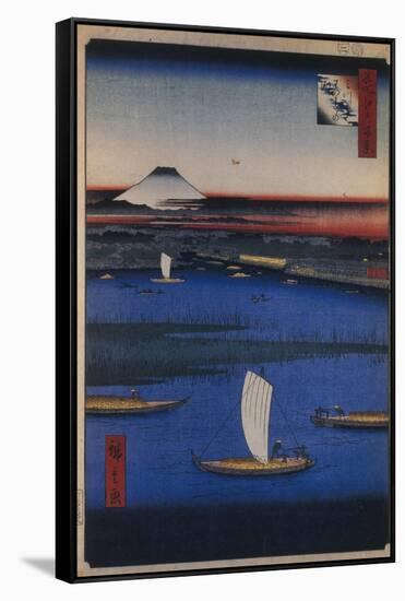 Mitsumata Wakarenofuchi (One Hundred Famous Views of Ed), 1856-1858-Utagawa Hiroshige-Framed Stretched Canvas