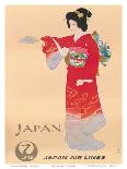 Japan Air Lines, Geisha c.1950’s-Mitsumura-Mounted Art Print