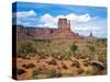 Mitten and Buttes at Mid-Day Navajo Tribal Park, Monument Valley, Arizona, USA-Bernard Friel-Stretched Canvas