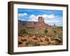 Mitten and Buttes at Mid-Day Navajo Tribal Park, Monument Valley, Arizona, USA-Bernard Friel-Framed Photographic Print